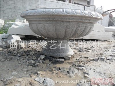 匠心傳承，石韻生輝 曲陽縣俊藝石材精雕大理石花盆，打造庭院藝術(shù)